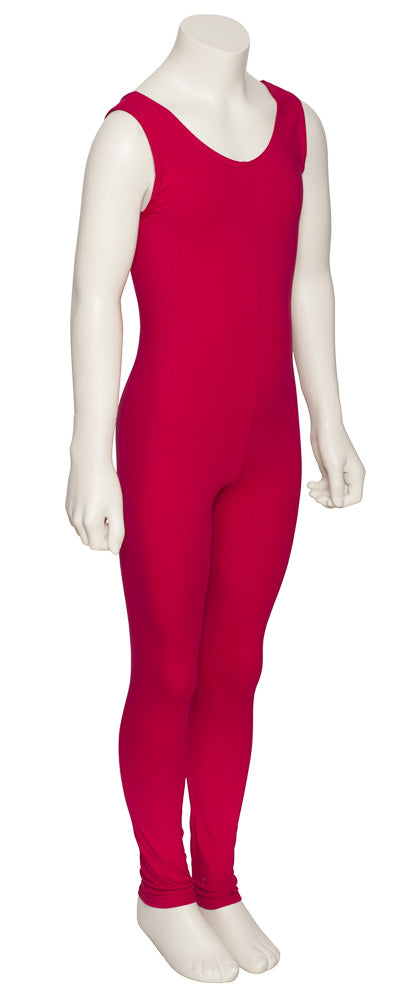 KDC056 Girls All Colours Cotton Sleeveless Footless Catsuit Unitard