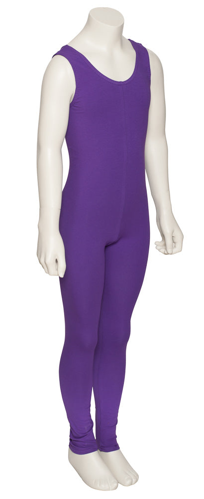 KDC056 Girls All Colours Cotton Sleeveless Footless Catsuit Unitard