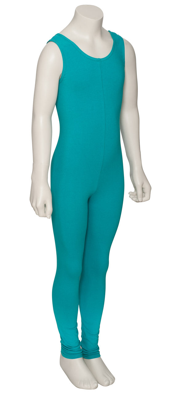 KDC056 Girls All Colours Cotton Sleeveless Footless Catsuit Unitard