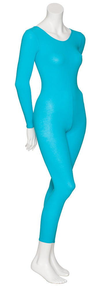 KDC057 Women's All Colours Cotton Long Sleeve Footless Catsuit Unitard