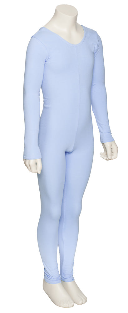 KDC057 Girls All Colours Cotton Long Sleeve Footless Catsuit Unitard