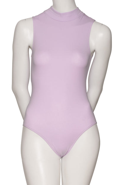 KDGC014 Women's All Colours High Neck Cotton Sleeveless Leotard