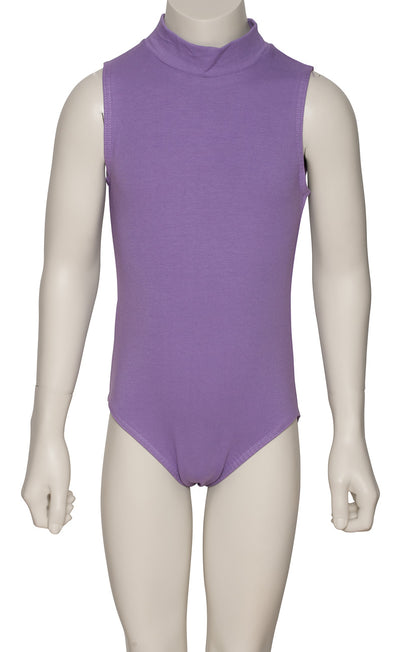 KDGC014 Girls All Colours High Neck Cotton Sleeveless Leotard