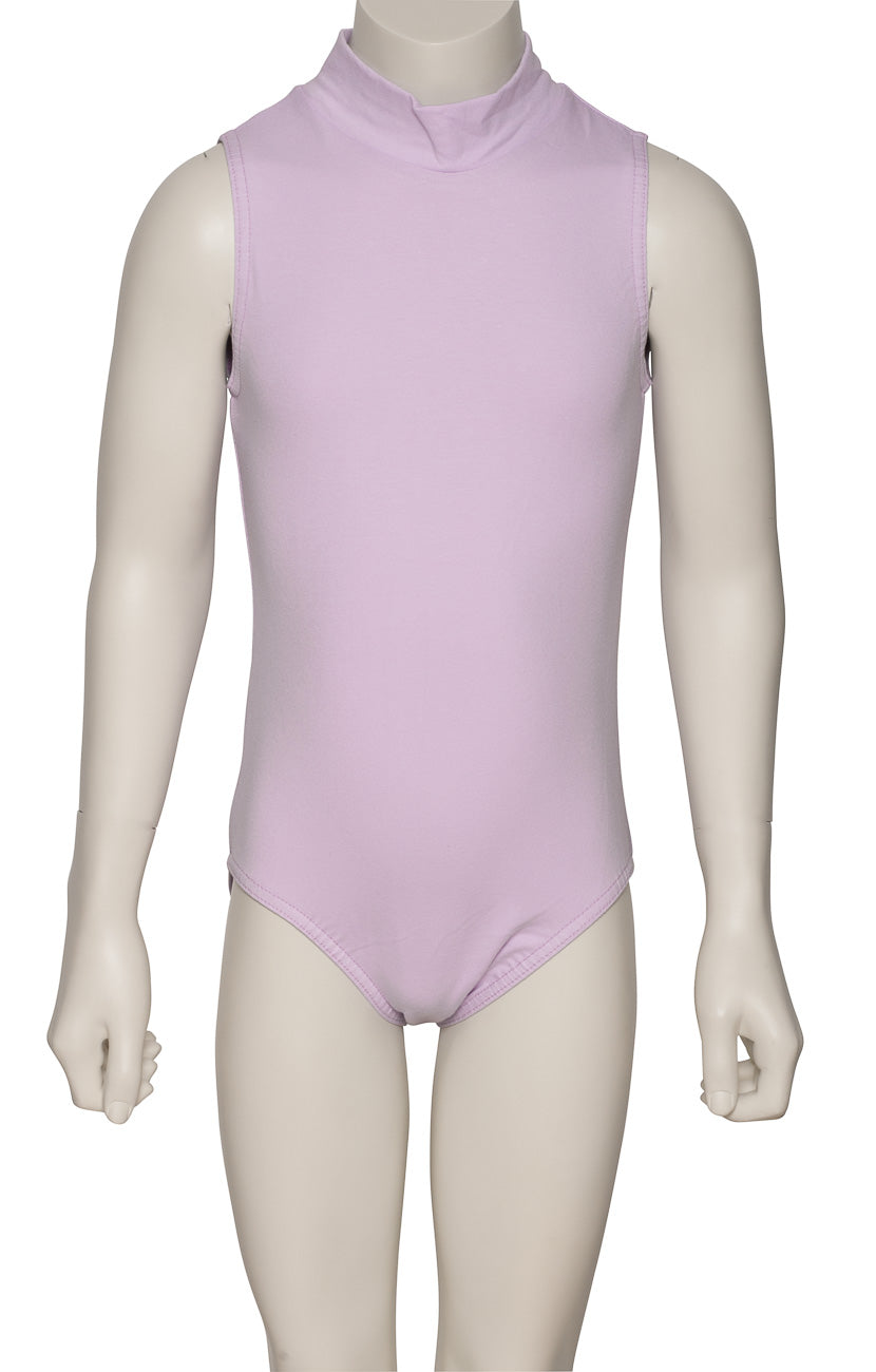 KDGC014 Girls All Colours High Neck Cotton Sleeveless Leotard