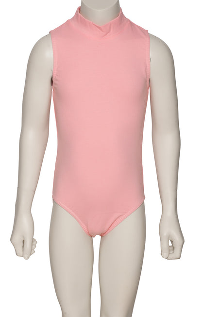 KDGC014 Girls All Colours High Neck Cotton Sleeveless Leotard