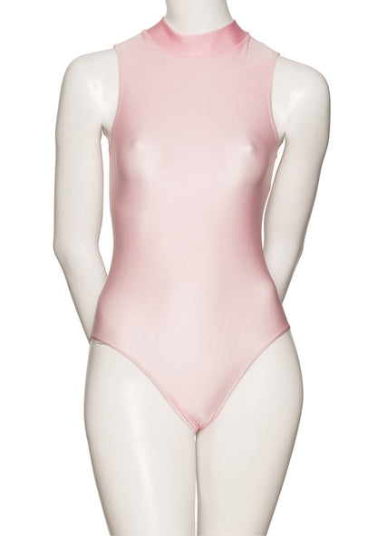KDGN016 Women's All Colours Nylon Lycra HIGH NECK Sleeveless Plain Dance Gymnastics Leotard
