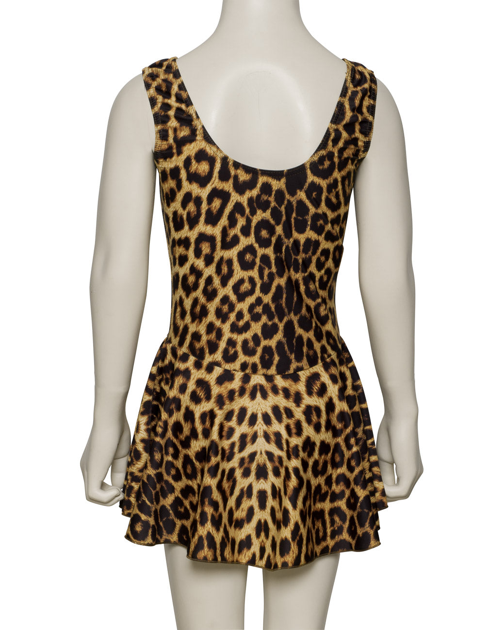 KDR005 All Colours ANIMAL PRINT Women's Girls Lycra Sleeveless Leotard & Skirt Dress