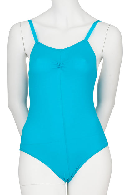 KDC021 Ballet Dance Cotton Ruched Camisole Leotard RAD & ISTD All Colours