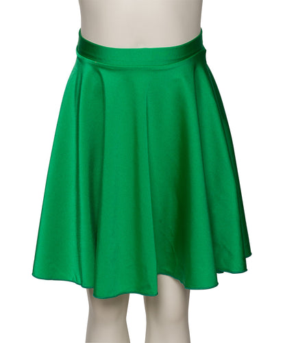 KDSK01 Girls All Colours Nylon Lycra Pull On Circular Dance Skirt