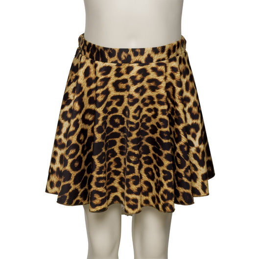 KDSK01 All Colours Girls Ladies Variety Of Animal Prints Pull On Circular Dance Skirt