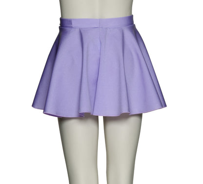 KDSK01 Girls All Colours Nylon Lycra Pull On Circular Dance Skirt