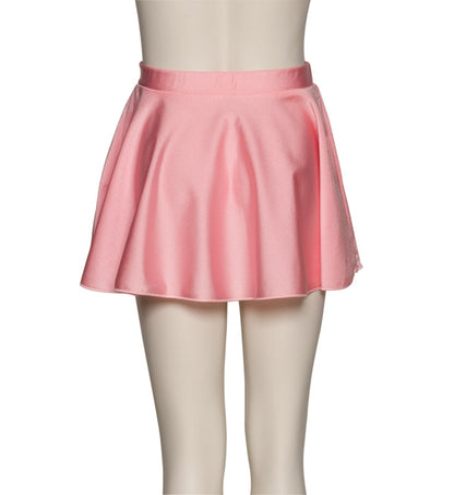 KDSK01 Girls All Colours Nylon Lycra Pull On Circular Dance Skirt