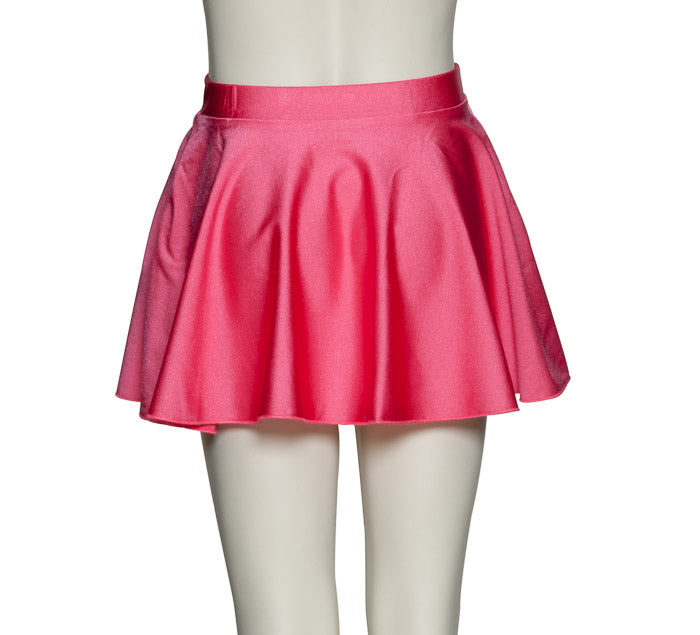 KDSK01 Girls All Colours Nylon Lycra Pull On Circular Dance Skirt