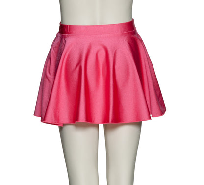 KDSK01 Girls All Colours Nylon Lycra Pull On Circular Dance Skirt