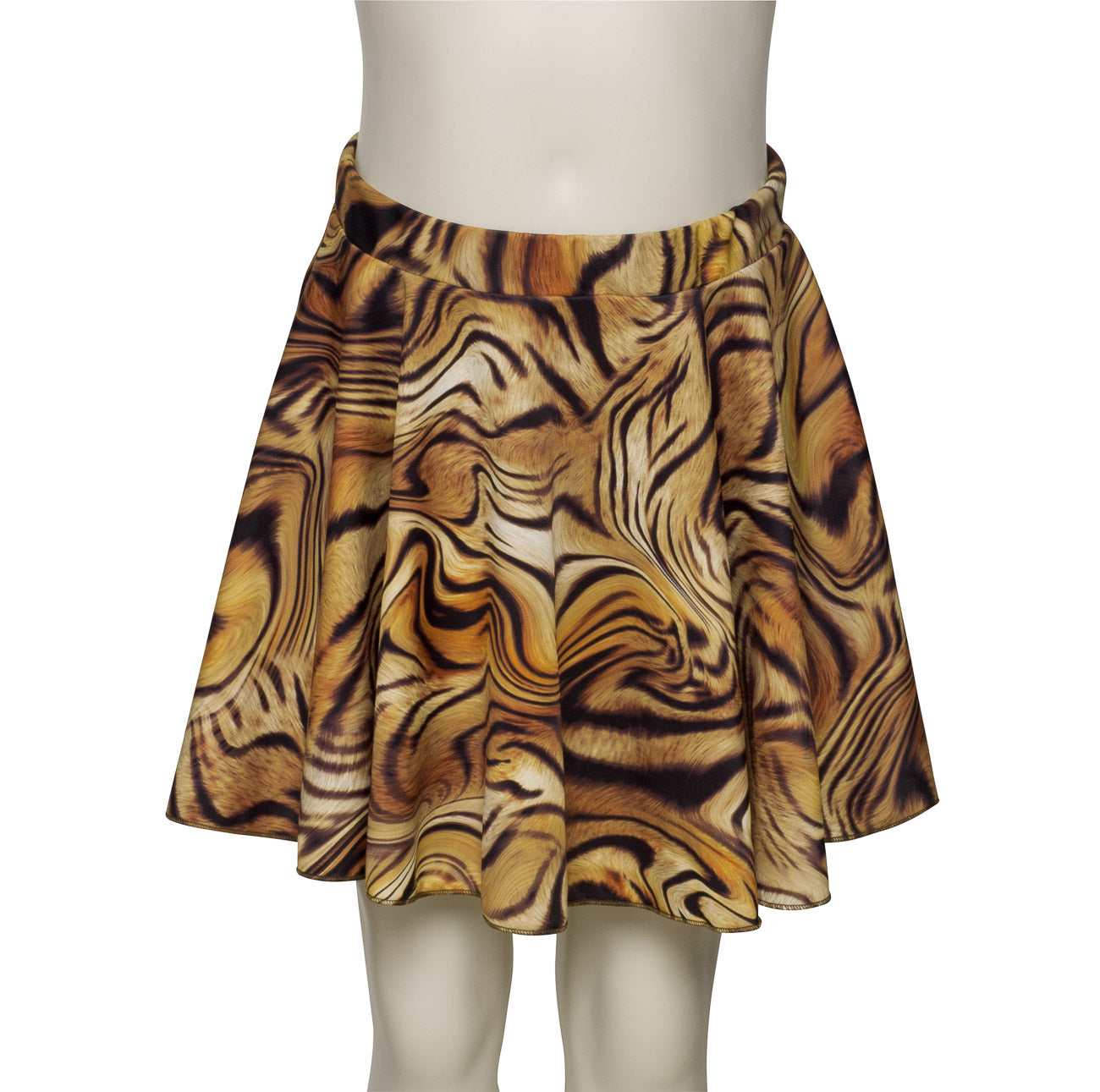KDSK01 All Colours Girls Ladies Variety Of Animal Prints Pull On Circular Dance Skirt