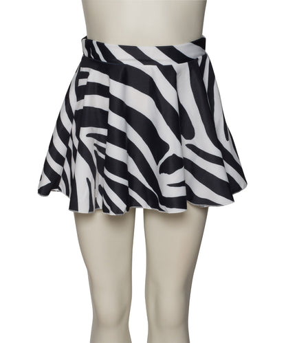 KDSK01 All Colours Girls Ladies Variety Of Animal Prints Pull On Circular Dance Skirt