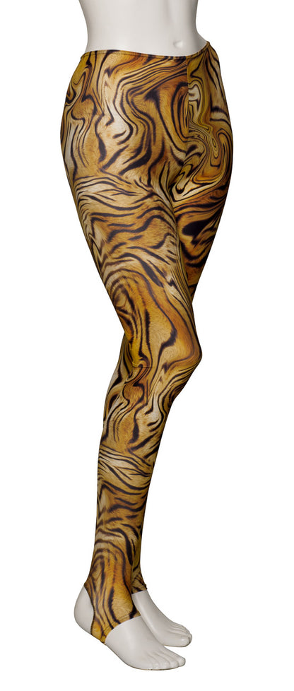 KDT001 Women's Girls All Colours ANIMAL PRINT Dance Tights Leggings With Stirrups