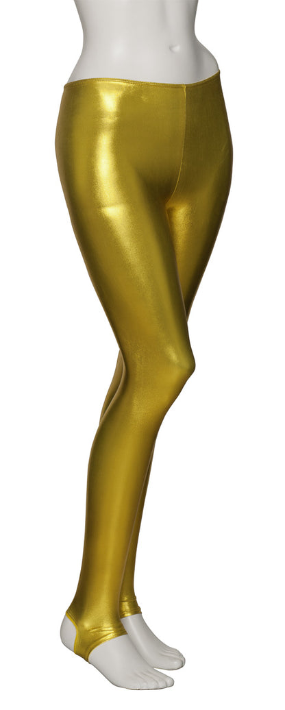KDT001 Women's All Colours Shiny METALLIC Shiny Dance Tights Leggings With Stirrups
