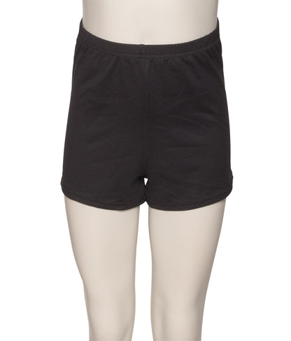 KHPT-5 All Sizes Black Matt Lycra TACTEL Dance Fitness Gym Gym Hot Pants Shorts