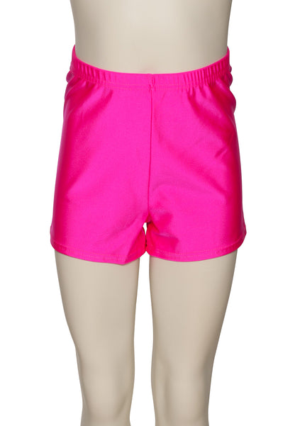 KHPN-5 Girls All Colours Nylon Lycra Dance Gymnastics Running Shorts Hot Pants