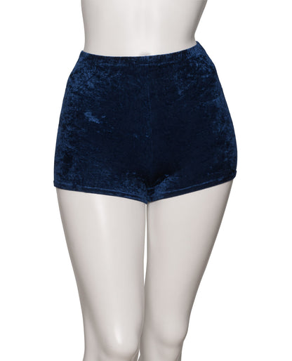 KHPV-5 Women's All Colours Velour Velvet Dance Gymnastics Running Shorts Hot Pants