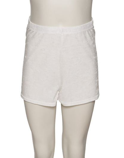 KHPV-5 Girls All Colours Velour Velvet Dance Gymnastics Running Shorts Hot Pants