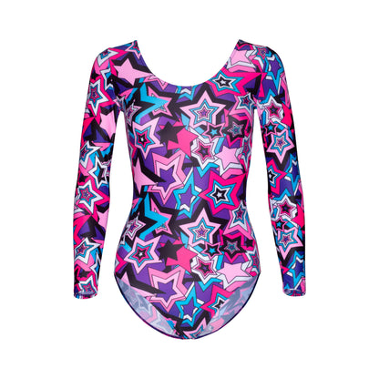 KDC029 Women's Girl's Variety Of Festival Multi Coloured Print Sleeveless Leotards