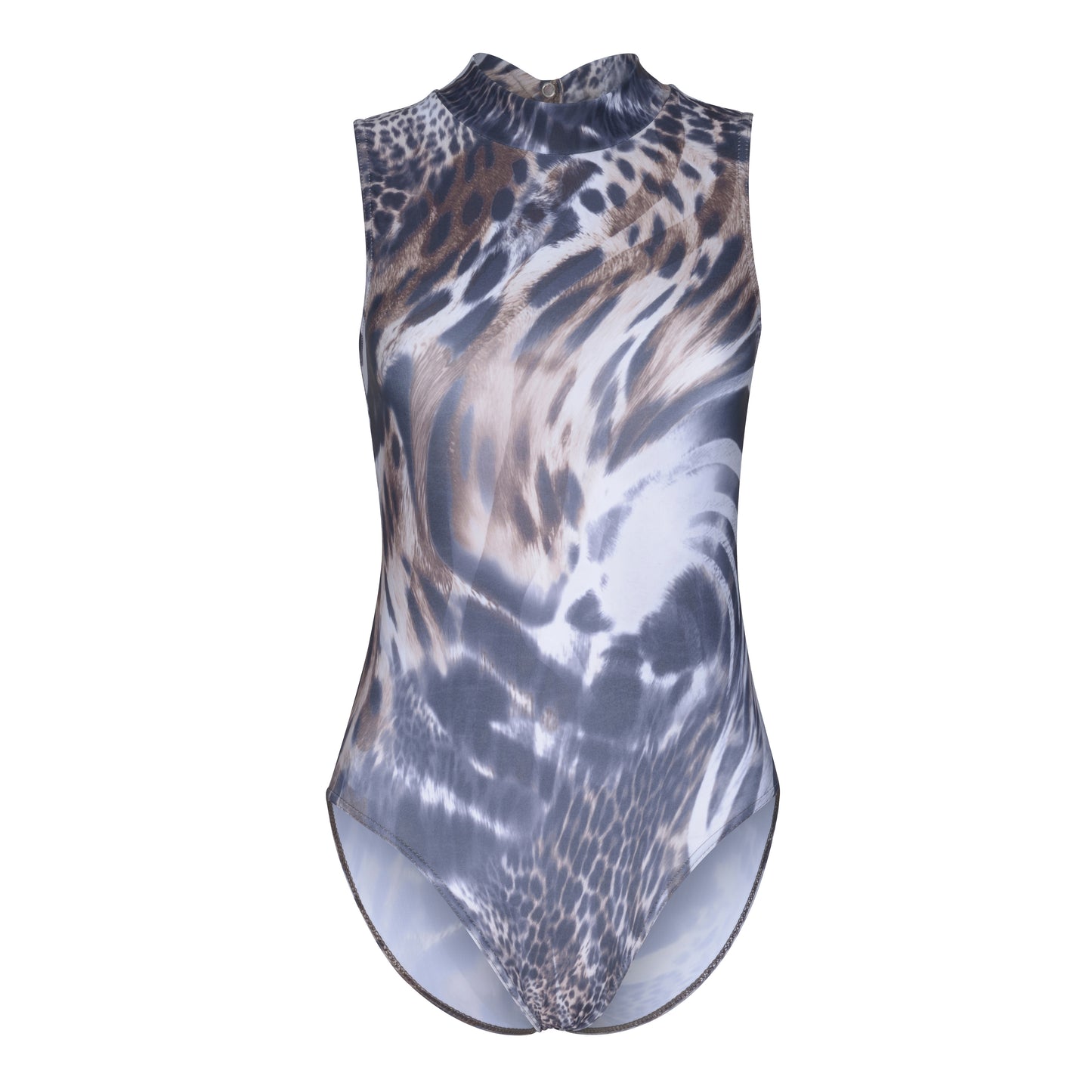 KDGN016 All Colours ANIMAL PRINT Women's Girls Lycra High Neck Sleeveless Dance Leotard