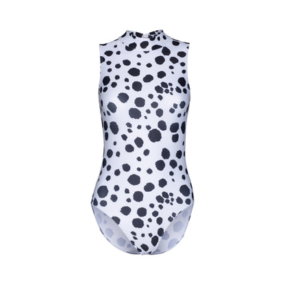 KDGN016 All Colours ANIMAL PRINT Women's Girls Lycra High Neck Sleeveless Dance Leotard