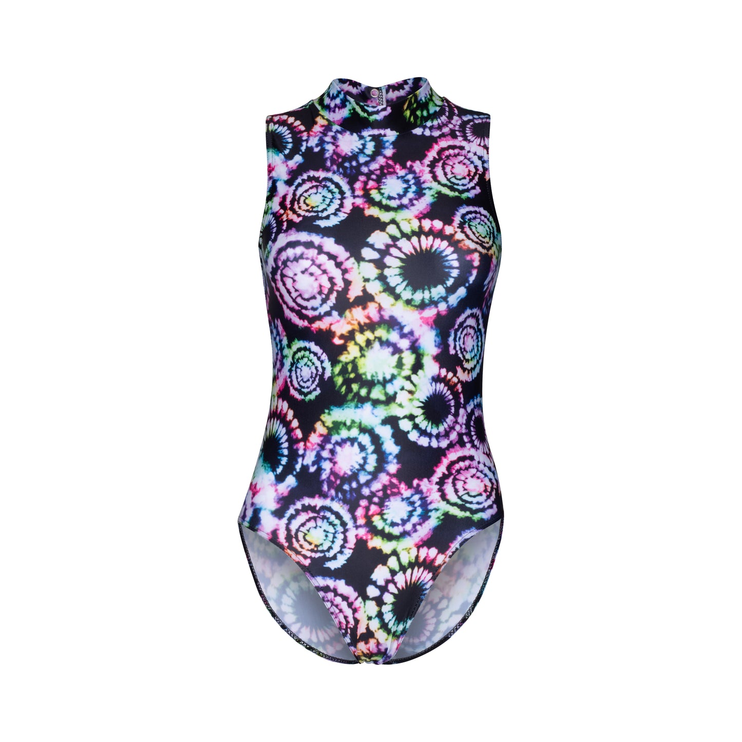 KDGN016 Women's Girl's Variety Of Festival Multi Coloured Print HIGH NECK Sleeveless Leotards