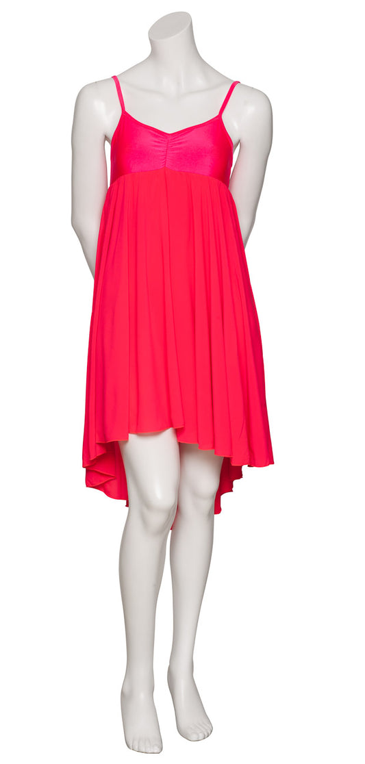 Coral All Sizes Plain Lyrical Dress Contemporary Ballet Dance Costume