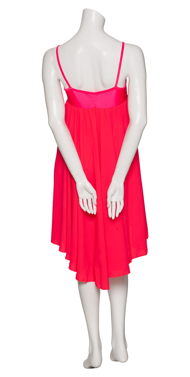 Coral All Sizes Plain Lyrical Dress Contemporary Ballet Dance Costume
