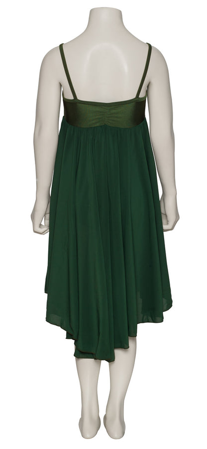 Forest Green All Sizes Plain Lyrical Dress Contemporary Ballet Dance Costume