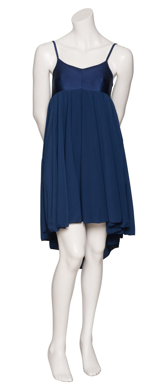 Navy Blue All Sizes Plain Lyrical Dress Contemporary Ballet Dance Costume