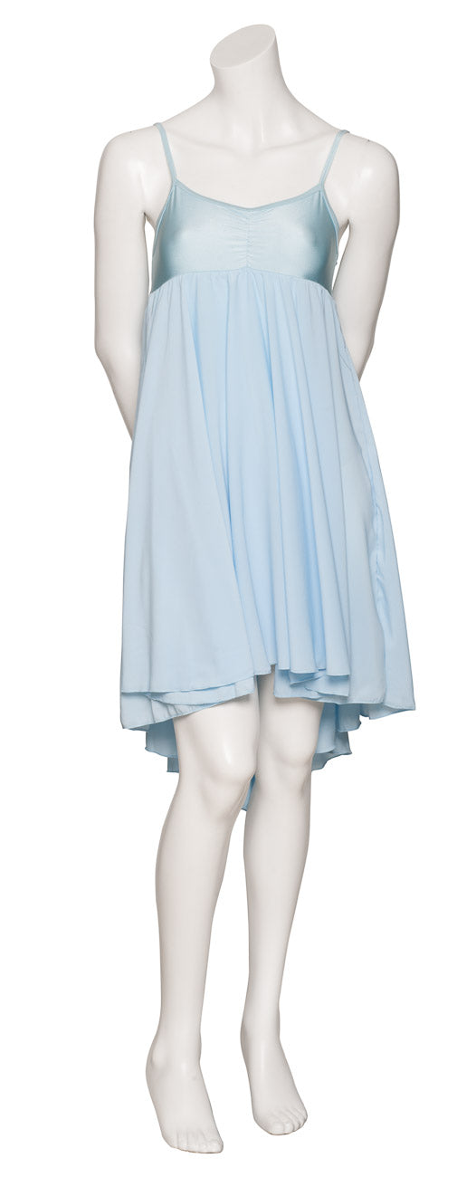 Pale Blue All Sizes Plain Lyrical Dress Contemporary Ballet Dance Costume