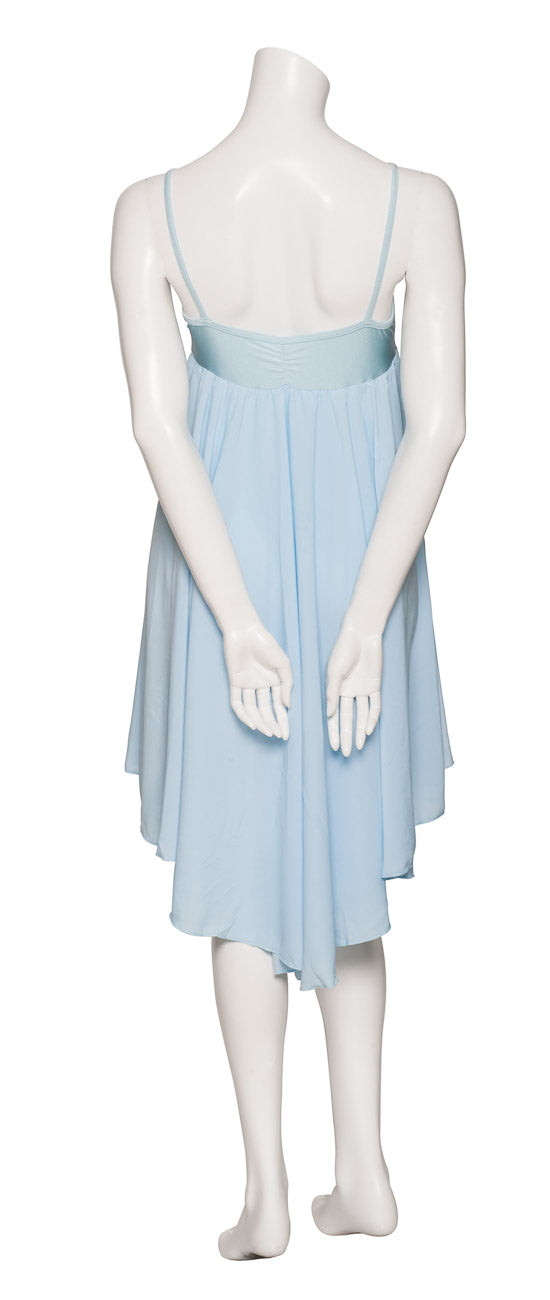 Pale Blue All Sizes Plain Lyrical Dress Contemporary Ballet Dance Costume