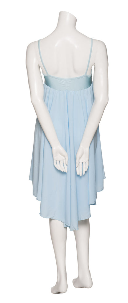 Pale Blue All Sizes Plain Lyrical Dress Contemporary Ballet Dance Costume