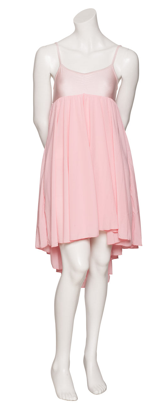 Pale Pink All Sizes Plain Lyrical Dress Contemporary Ballet Dance Costume