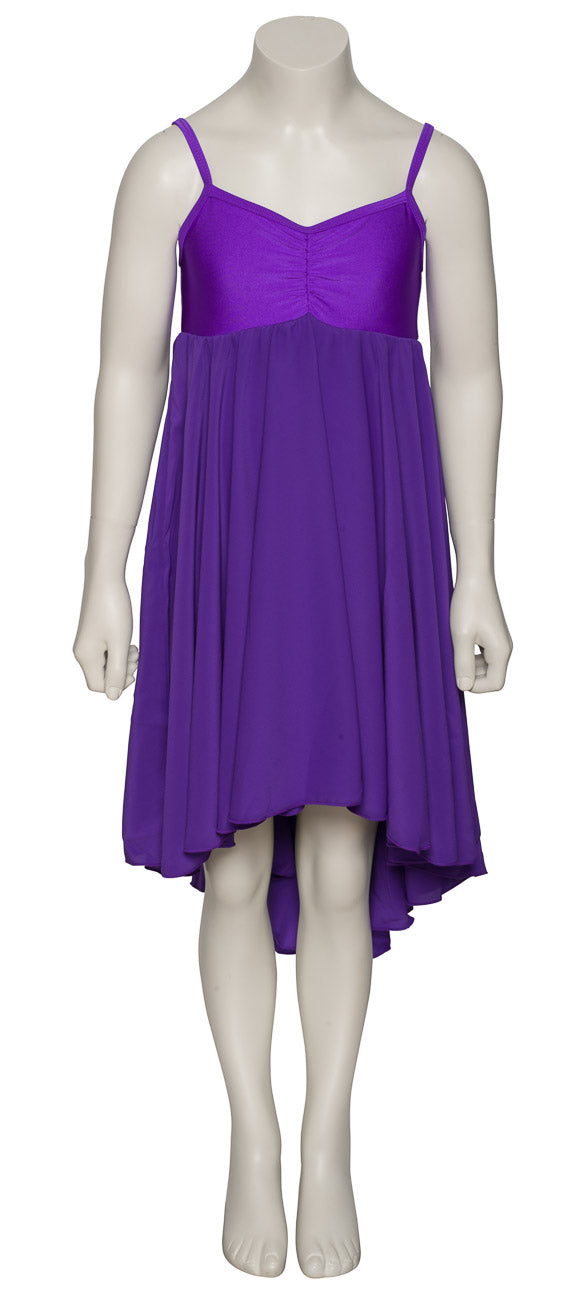 Purple All Sizes Plain Lyrical Dress Contemporary Ballet Dance Costume