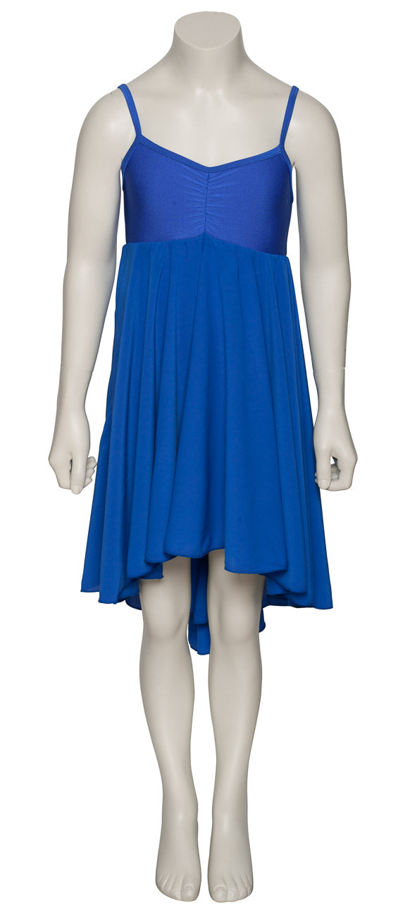 Royal Blue All Sizes Plain Lyrical Dress Contemporary Ballet Dance Costume