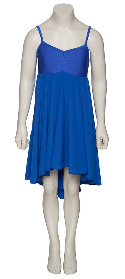 Royal Blue All Sizes Plain Lyrical Dress Contemporary Ballet Dance Costume