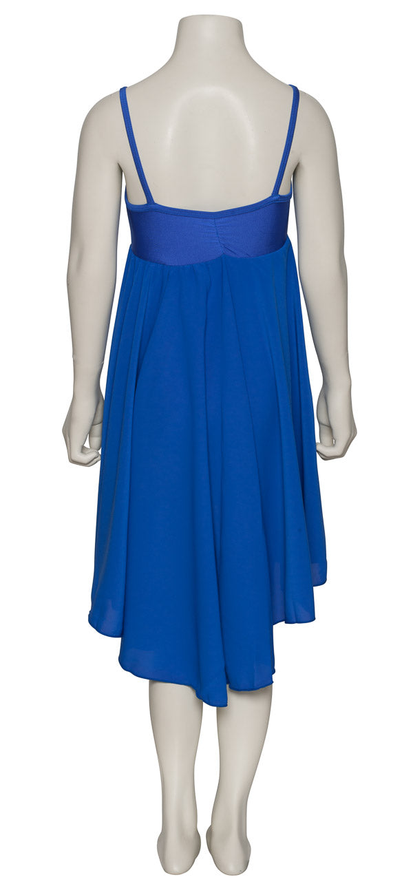 Royal Blue All Sizes Plain Lyrical Dress Contemporary Ballet Dance Costume