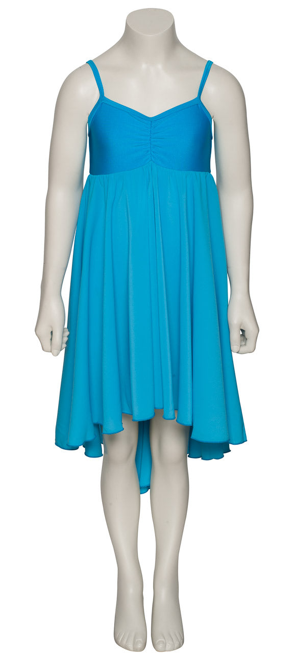 Turquoise All Sizes Plain Lyrical Dress Contemporary Ballet Dance Costume