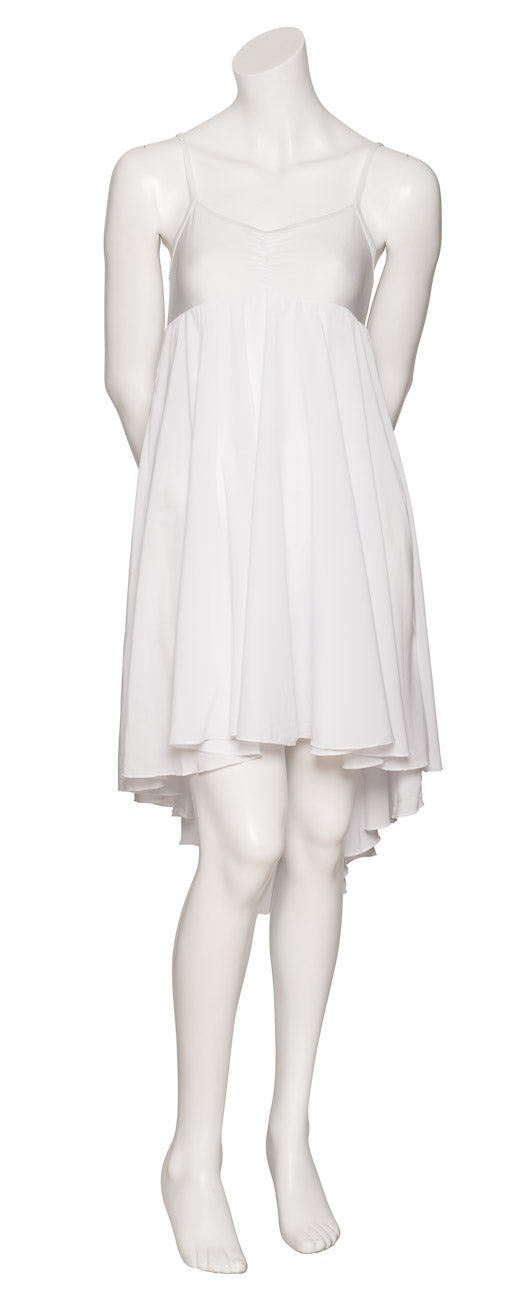 White All Sizes Plain Lyrical Dress Contemporary Ballet Dance Costume