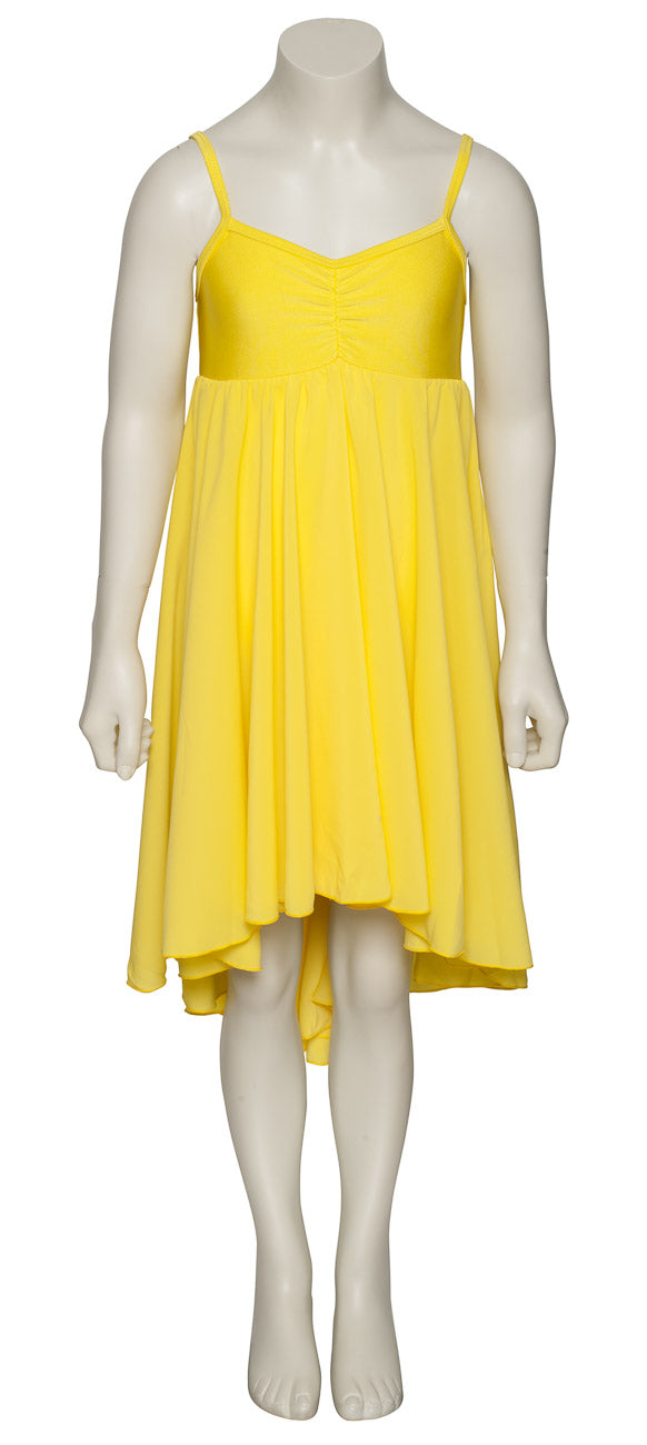 Yellow All Sizes Plain Lyrical Dress Contemporary Ballet Dance Costume