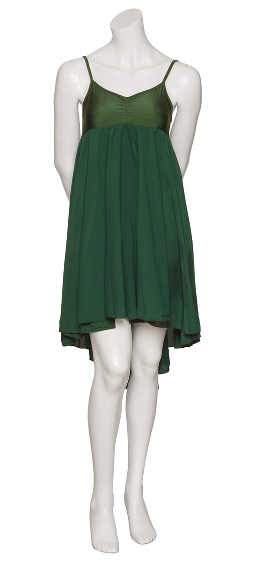 Forest Green All Sizes Plain Lyrical Dress Contemporary Ballet Dance Costume