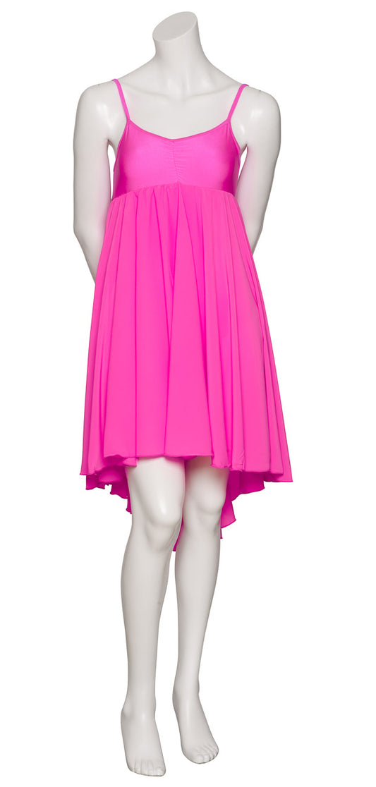 Hot Pink All Sizes Plain Lyrical Dress Contemporary Ballet Dance Costume