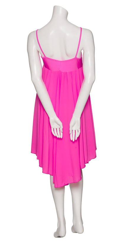 Hot Pink All Sizes Plain Lyrical Dress Contemporary Ballet Dance Costume