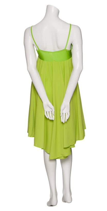 Lime Green All Sizes Plain Lyrical Dress Contemporary Ballet Dance Costume