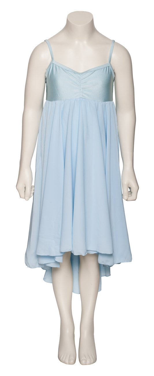 Pale Blue All Sizes Plain Lyrical Dress Contemporary Ballet Dance Costume